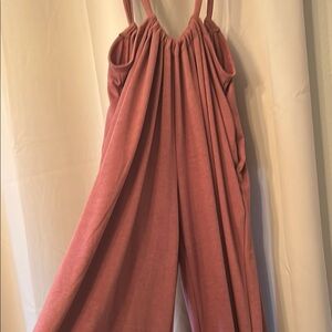Elegant Pink Jumpsuit One size, adjustable back